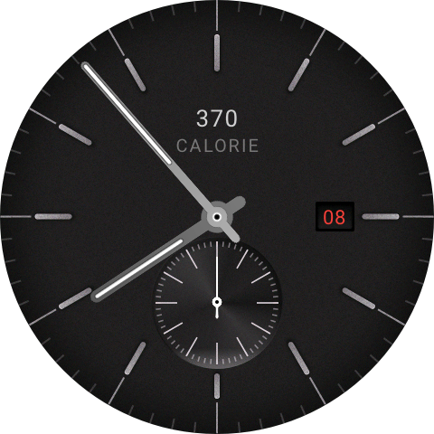 Editable watch face calorie data field
